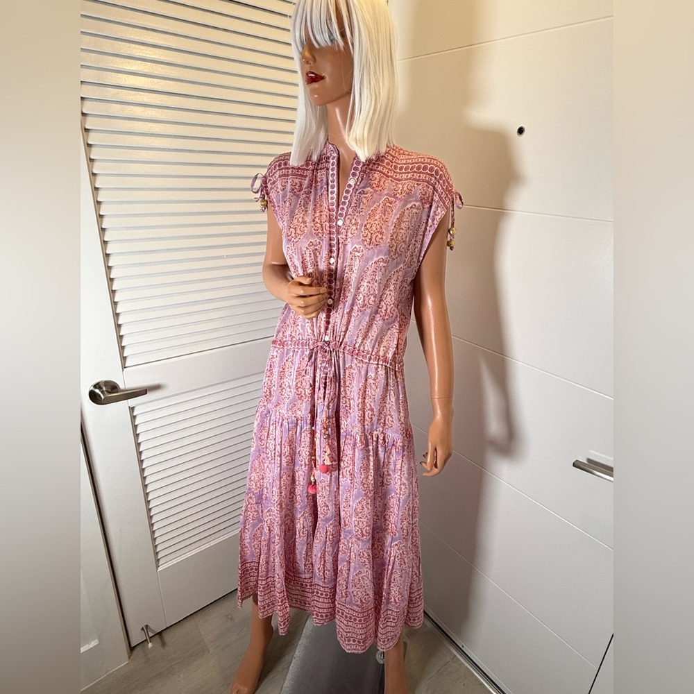 BELL by Alicia Bell Boho paisley midi dress size large